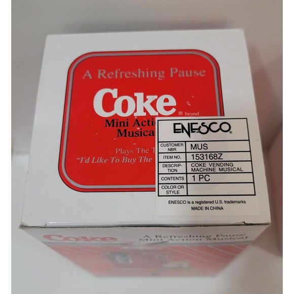 Enesco 1995 Coca Cola Coke Refreshing Pause Christmas Mini Action Musical Figuri - Picture 11 of 12